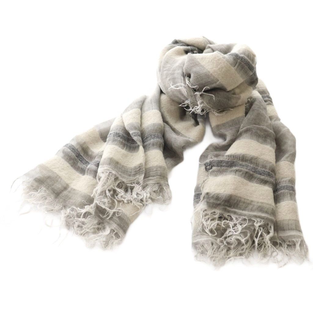 ファリエロサルティ Faliero Sarti ストール マフラー ウール混 グレー