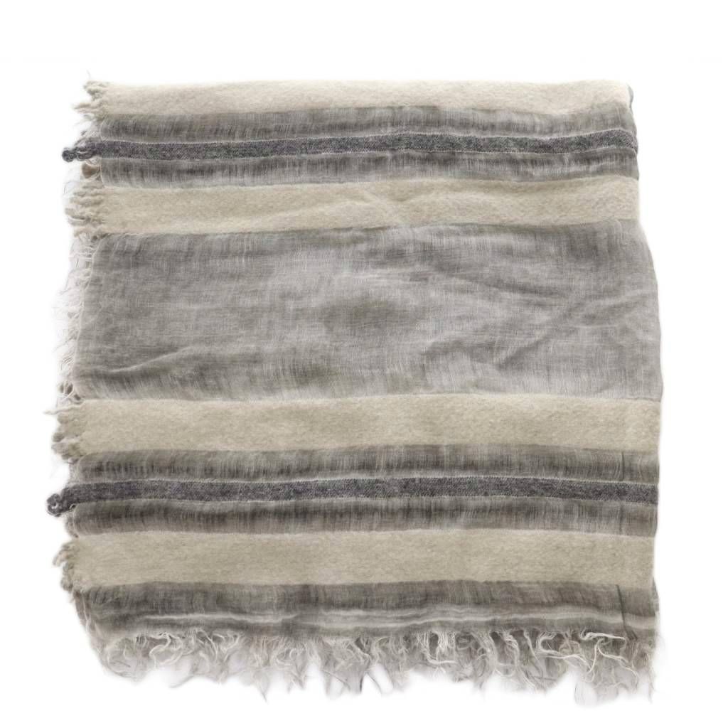 ファリエロサルティ Faliero Sarti ストール マフラー ウール混 グレー