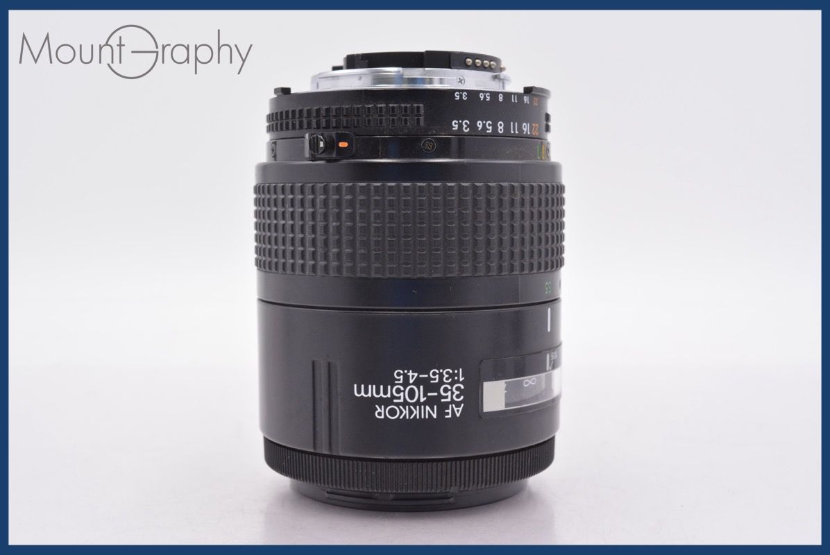 ニコン Nikon AF NIKKOR 35-105mm F3.5-4.5 前後キャップ-レンズフィルター付 完動 同梱可 am1305