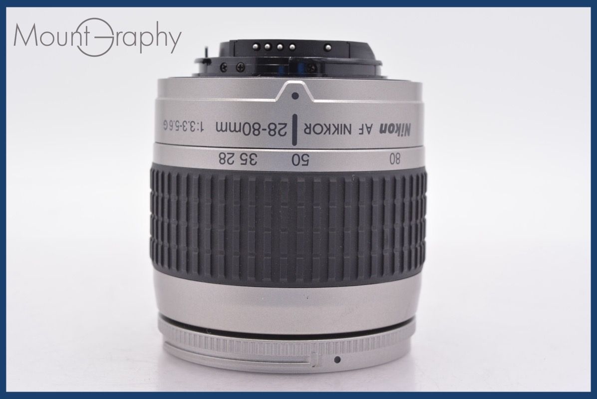 上 ニコン Nikon AF NIKKOR 28-80mm F3.3-5.6 G 前後キャップ-レンズフィルター付 完動 同梱可 am1306