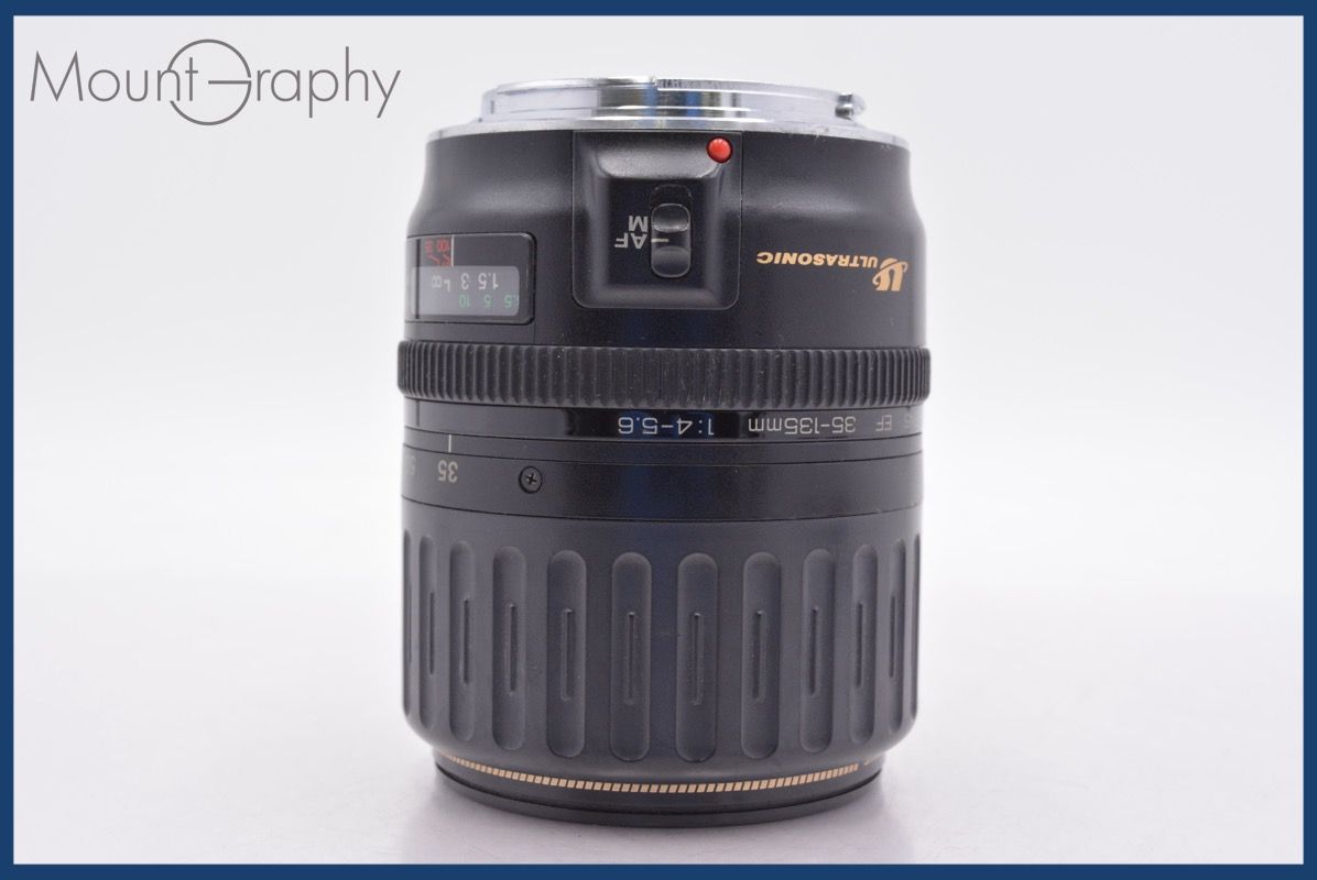 キヤノン Canon EF 35-135mm F4-5.6 USM 前後キャップ-レンズフィルター付 完動 同梱可 am1311