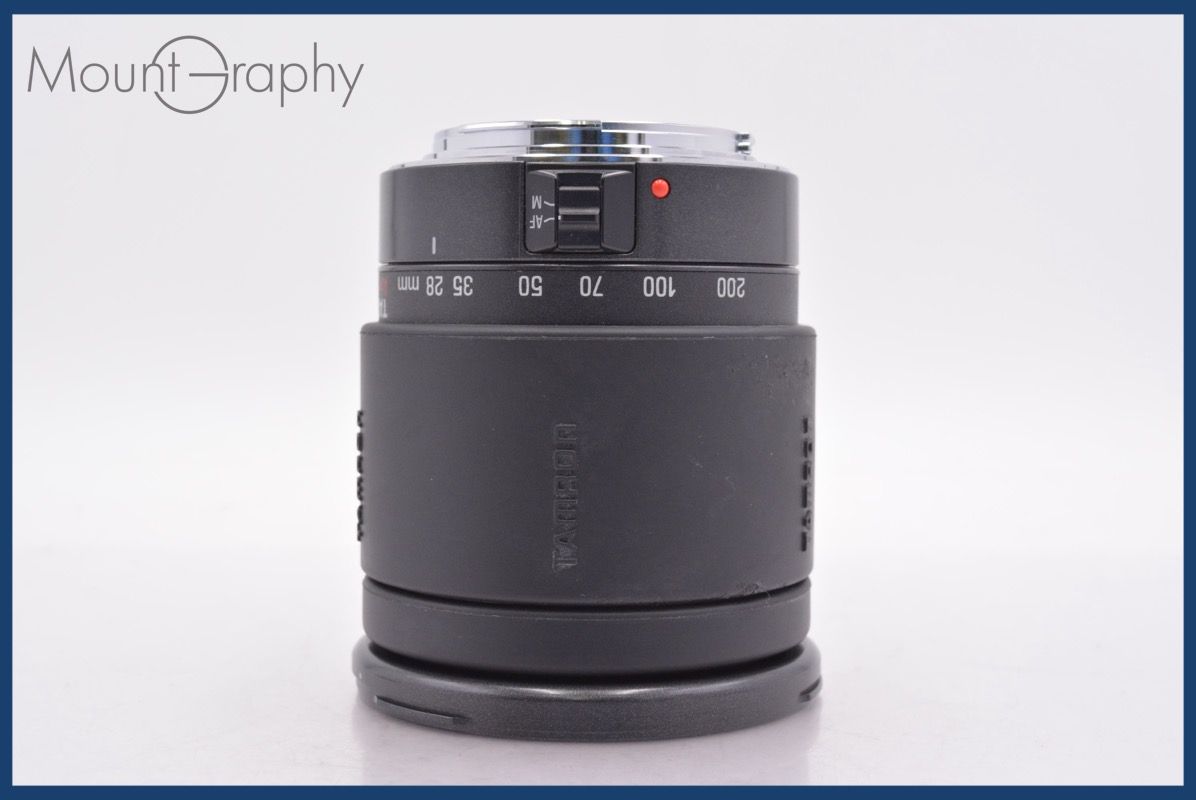 タムロン TAMRON AF ASPHERICAL 28-200mm F3.8-5.6 前後キャップ レンズフード付 キヤノンEF用 AF 完動 同梱可 am1314