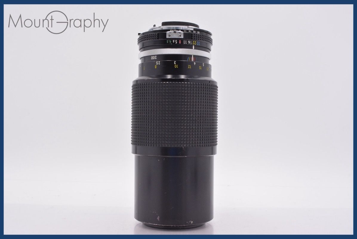 上 ニコン Nikon Zoom-NIKKOR 80-200mm F4.5 Ai 前後キャップ-レンズフィルター付 完動 同梱可 am1326
