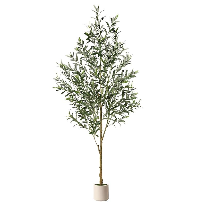Alupssuc人工観葉植物 2025一体成型プロセスを一新します 光触媒 オリーブの木です 高さ180CM 観葉樹 水や肥料は必要ありません インテリアグリーン おしゃれ オフィス 室内 装飾