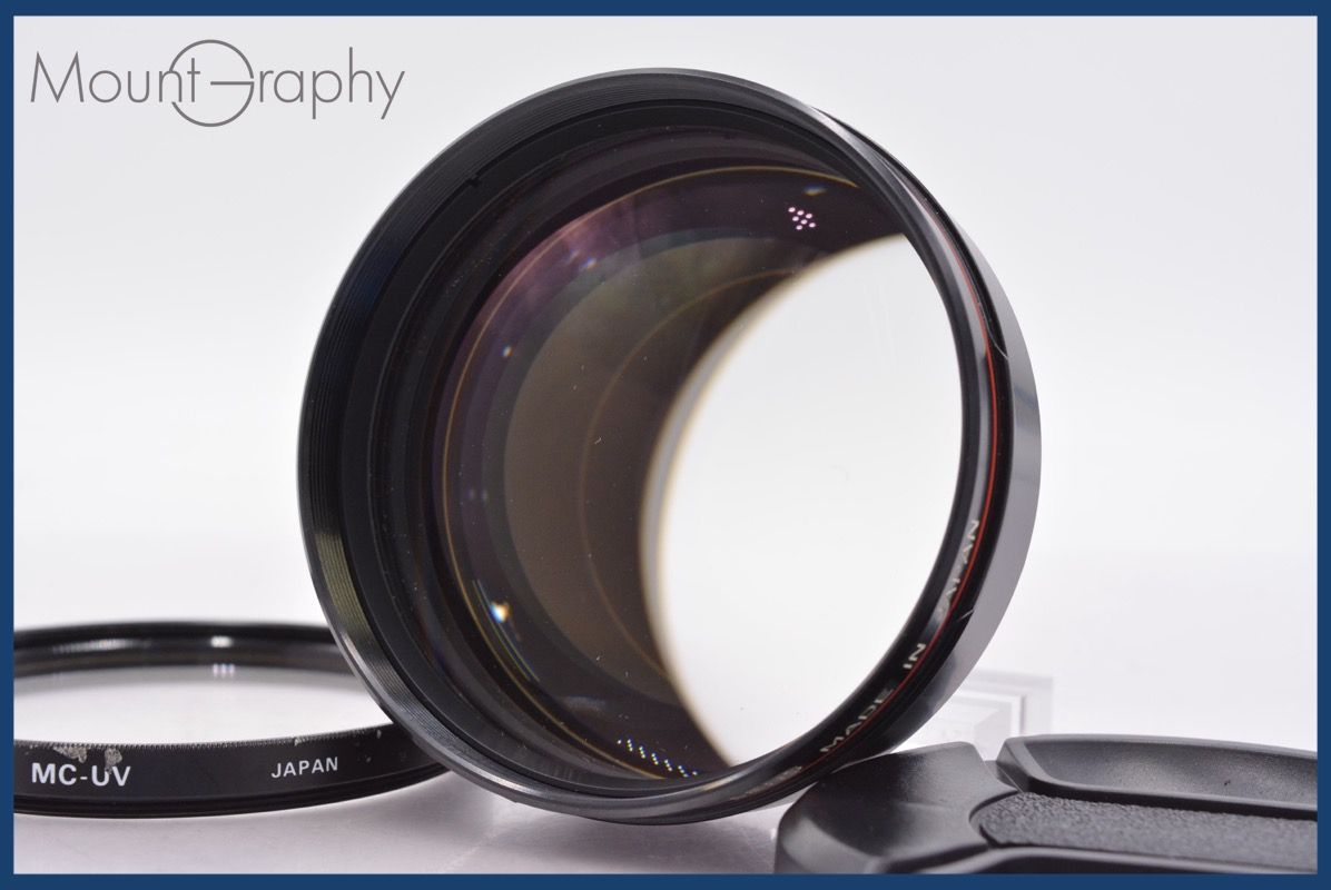 ジャンク キヤノン Canon NEW FD 85mm F1.2 L 前キャップ-レンズフィルター付 同梱可 am1330