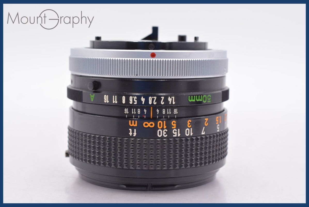 キヤノン Canon FD 50mm F1.4 S.S.C. 前後キャップ-レンズフィルター付 完動 同梱可 am1335