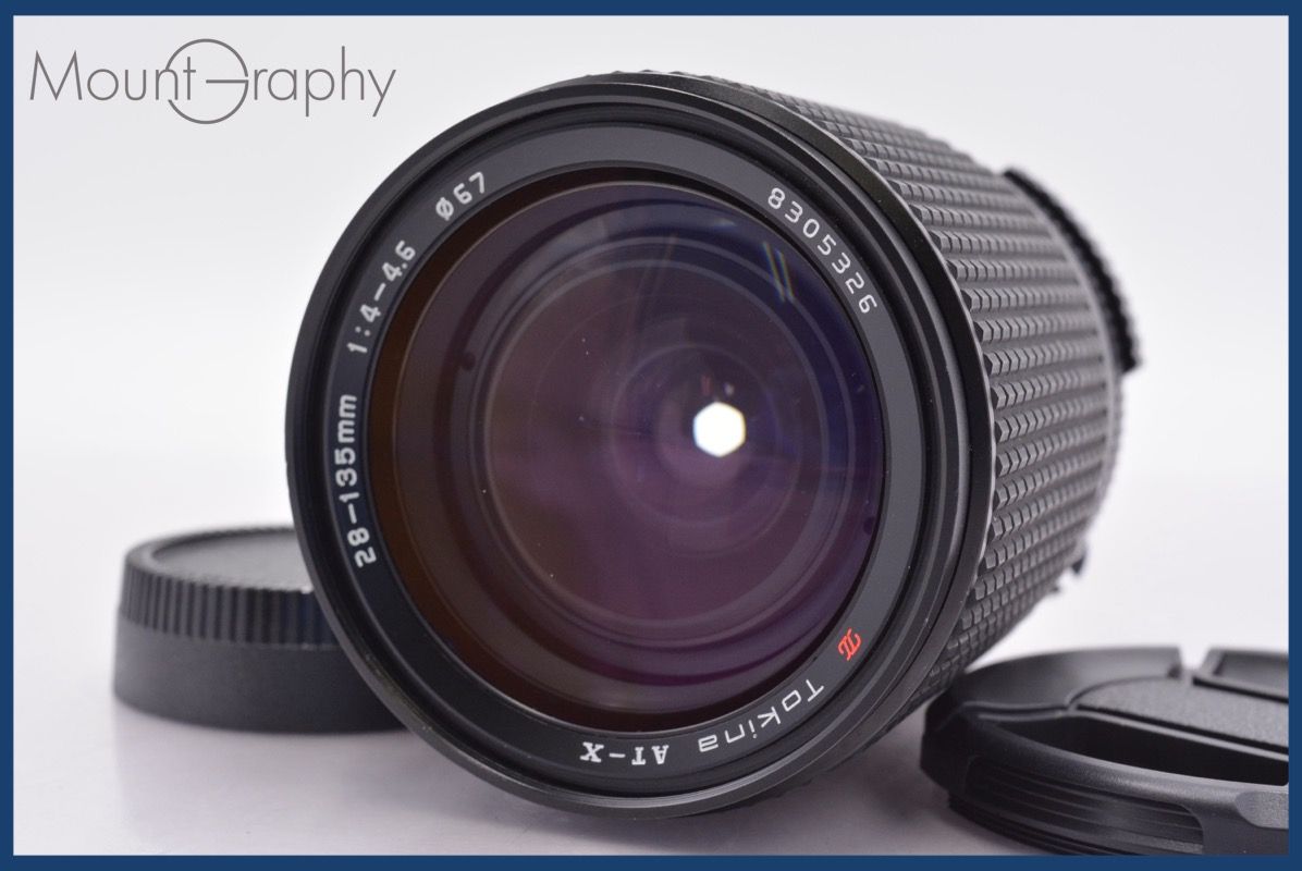 トキナ Tokina AT-X 28-135 mm F 4-4.6 前後キャップ付 ニコンF用 MF 同梱可 am 1359
