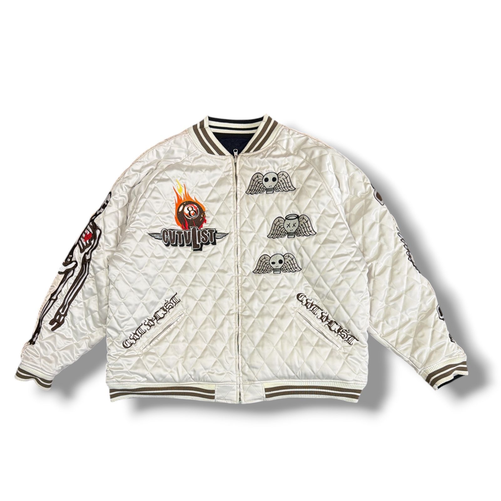 CVTVLIST リバーシブルスカジャン キルティング スーベニアジャケット