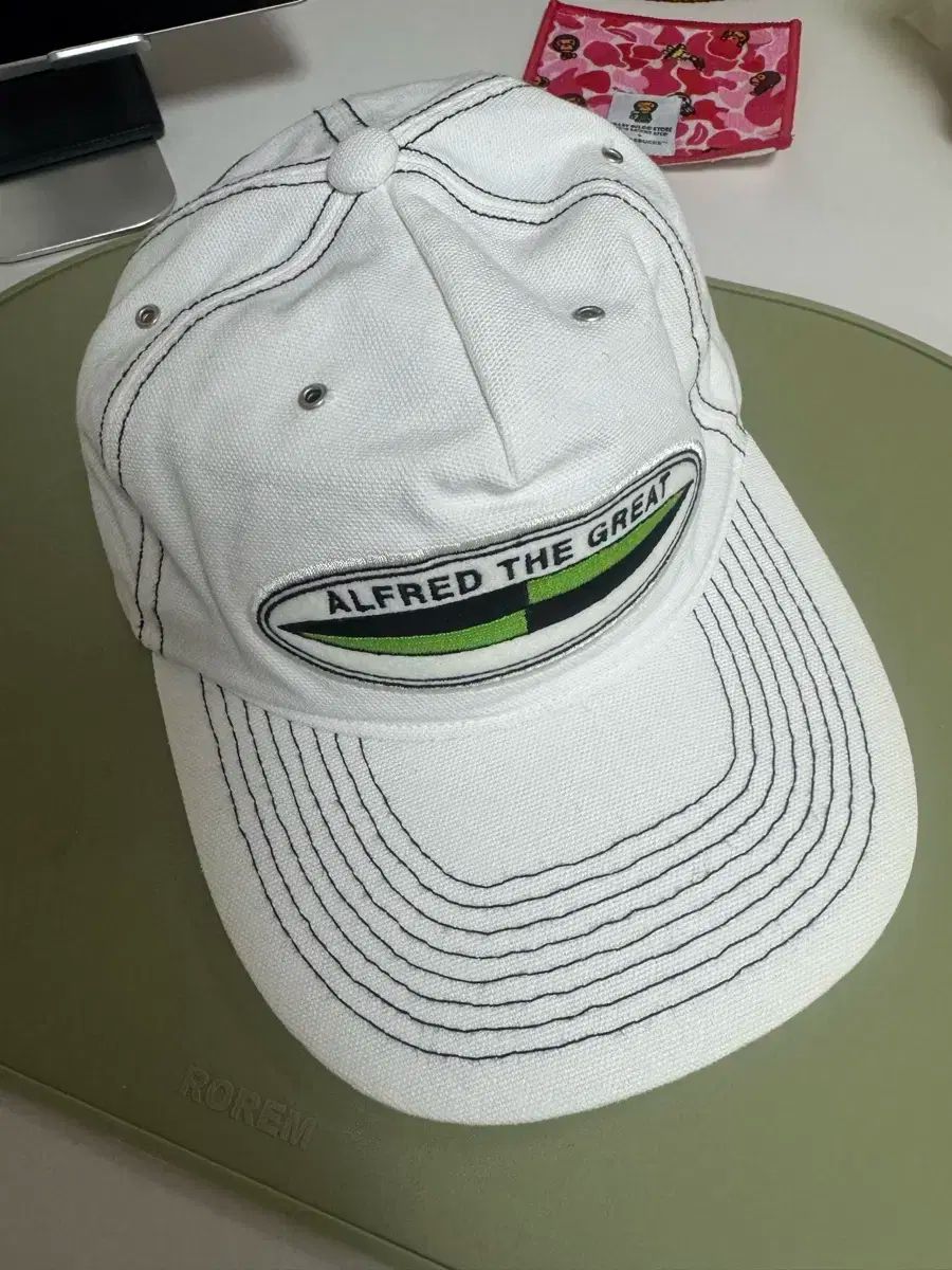 HERITAGE FLOSS Alfred dirt cap 帽子 白