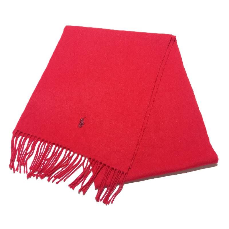 ラルフローレン カシミヤ マフラー レッド 赤 POLO RALPH LAUREN