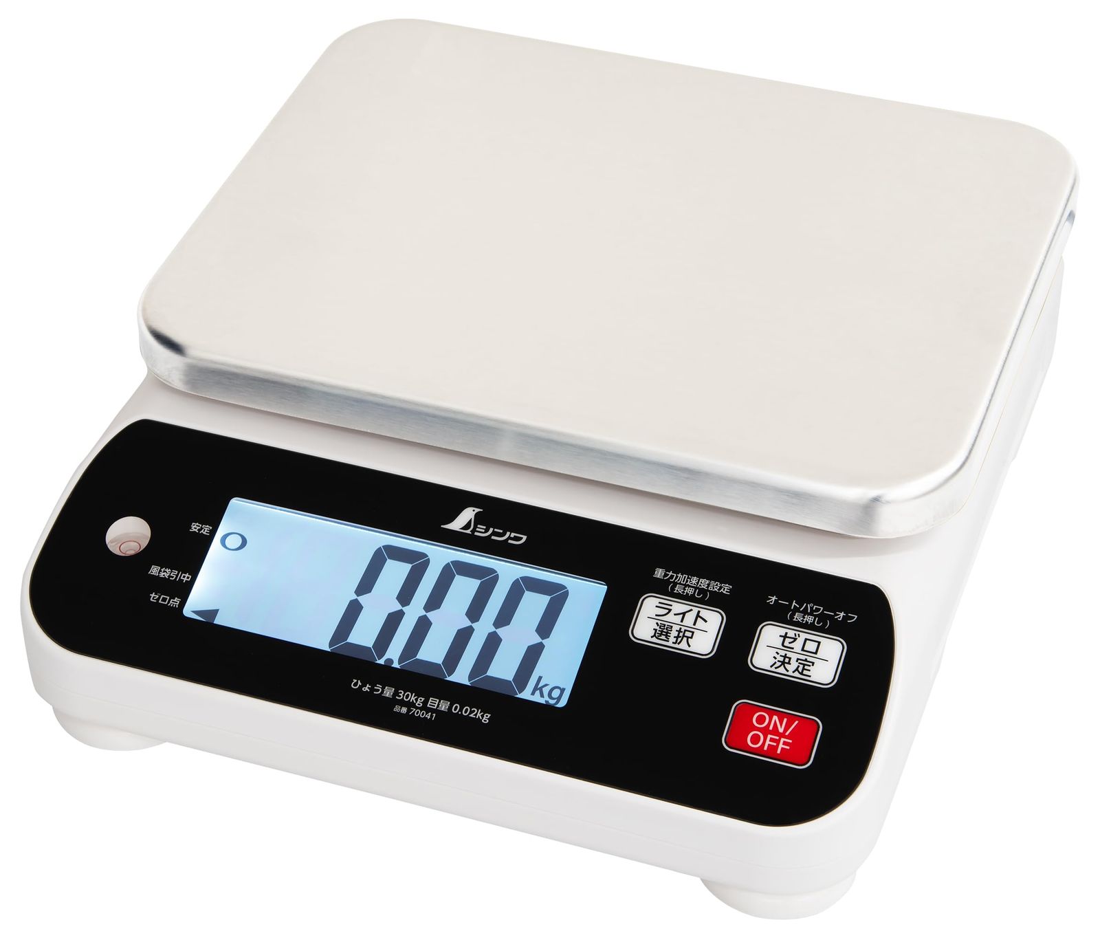 シンワ測定 Shinwa Sokutei デジタルはかり WP 防塵防水 取引証明以外用 30㎏ 70041