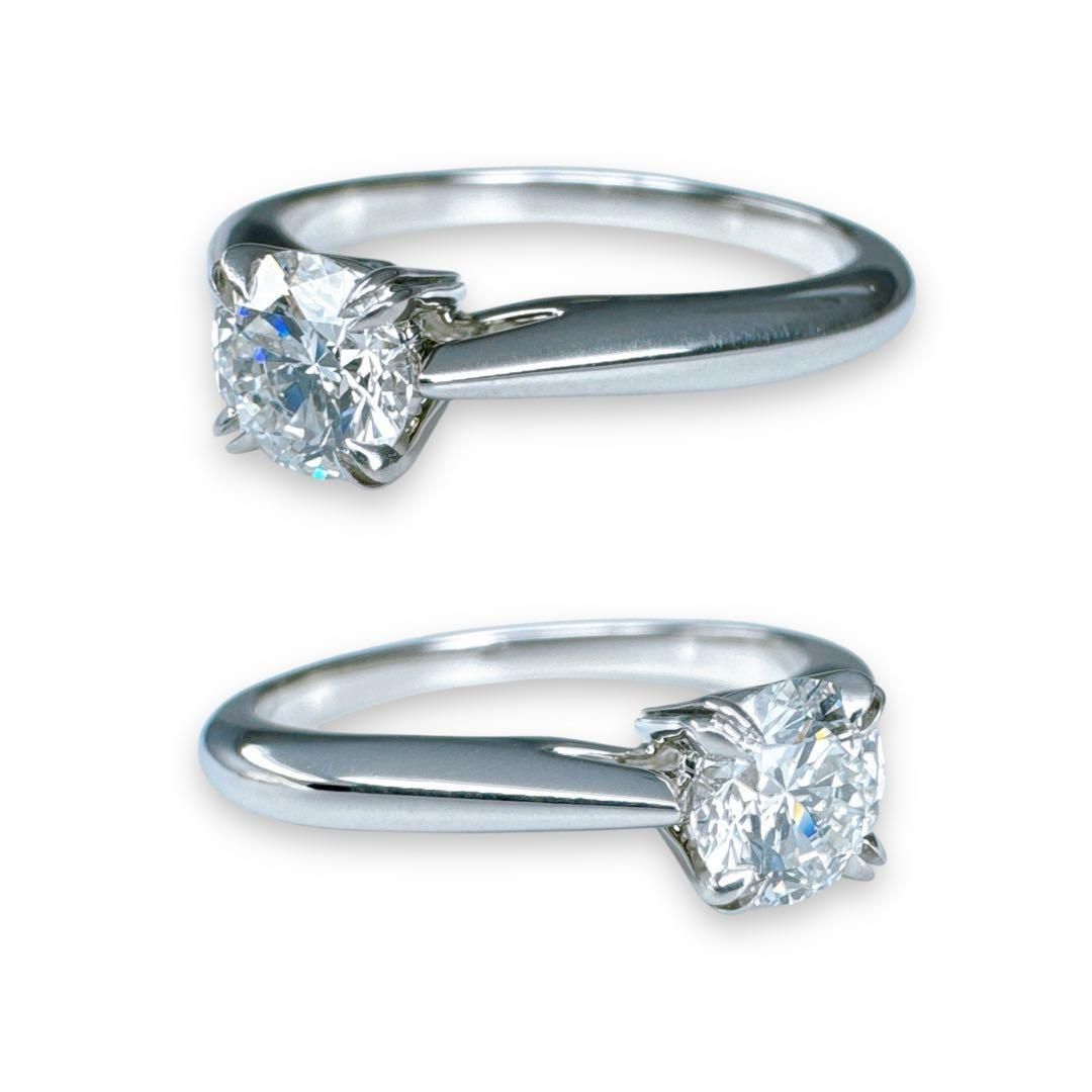 ハリーウィンストン ラウンドソリティアリング ダイヤ 0.50カラット 10