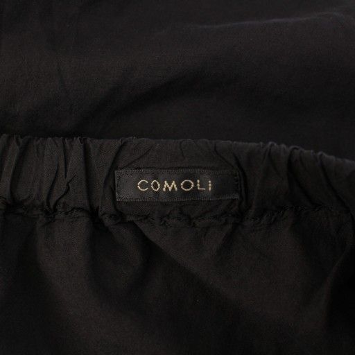 コモリ COMOLI 25SS シルク製品染 ドローストリングパンツ イージー  