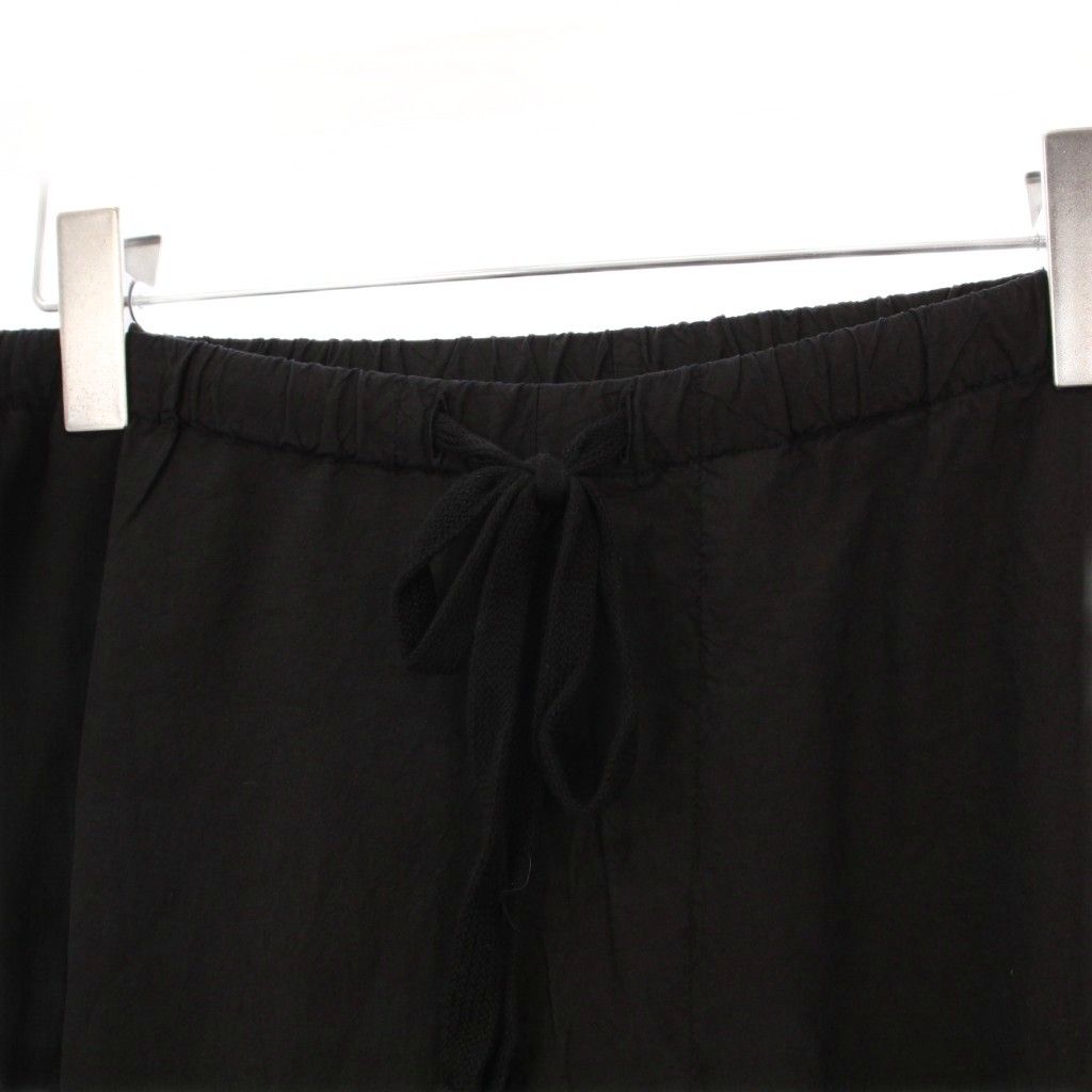 コモリ COMOLI 25SS シルク製品染 ドローストリングパンツ イージー  
