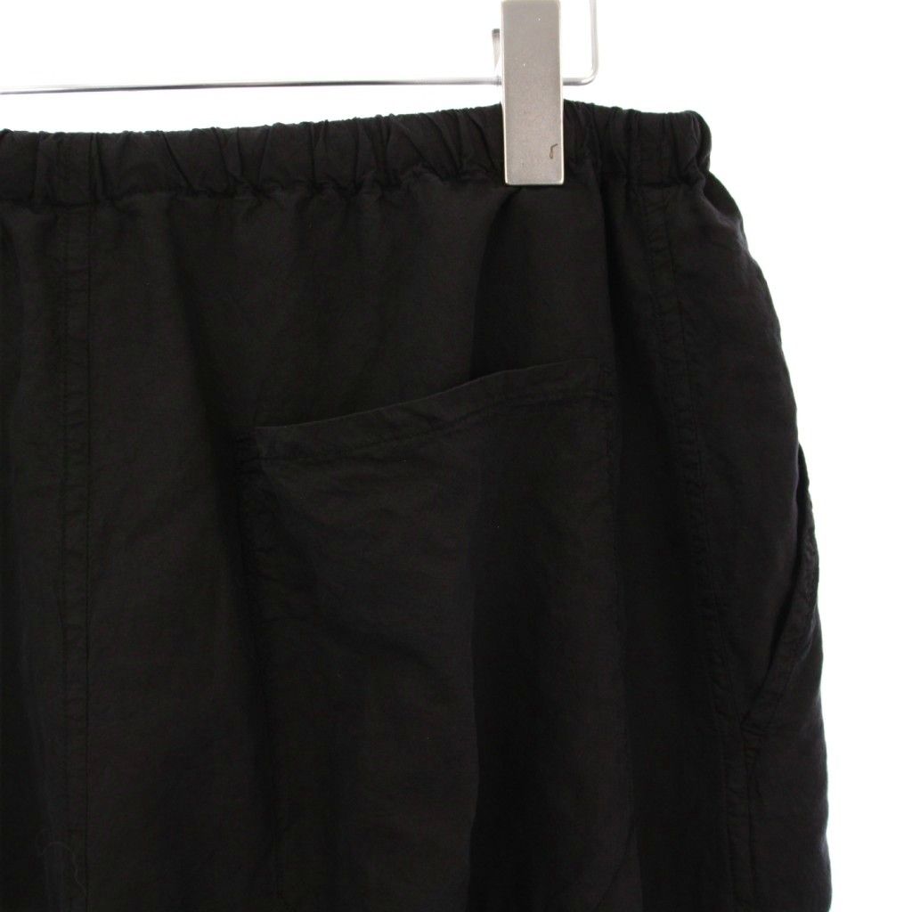 コモリ COMOLI 25SS シルク製品染 ドローストリングパンツ イージー  