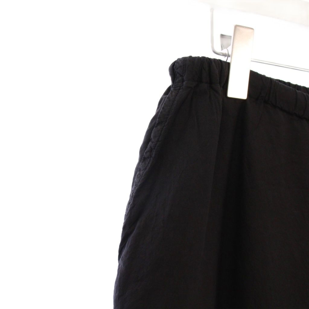 コモリ COMOLI 25SS シルク製品染 ドローストリングパンツ イージー  