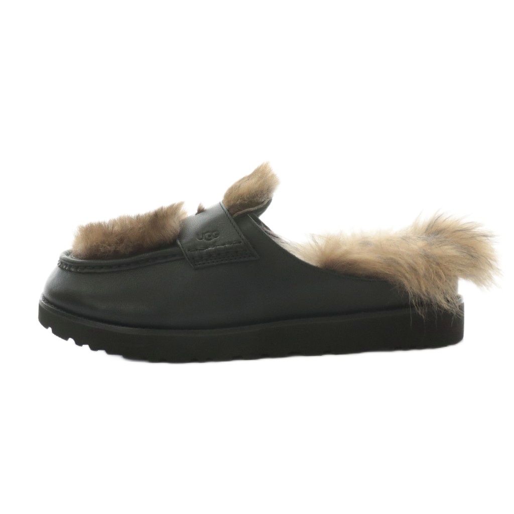 アグ オーストラリア UGG australia × アンブッシュ AMBUSH Loafer Burgundy サンダル ファー レザー 30.0cm 黒 ブラック 茶 ブラウン 1172911 AN14 AA