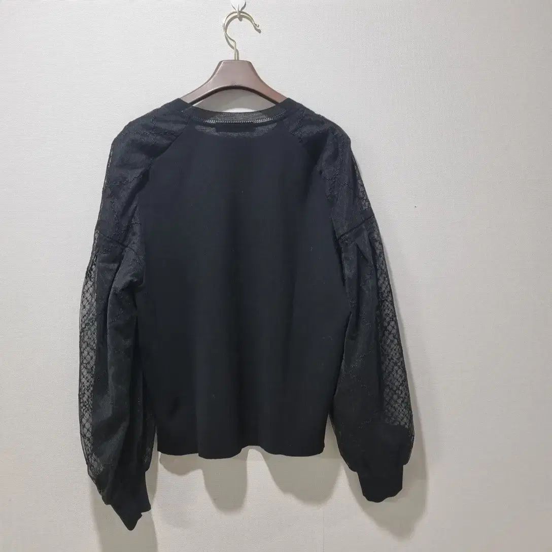  itMICHAA ミシャ 24-25 SS レース 袖 ブラウス型 ニット 長袖 シャツ ブラウス