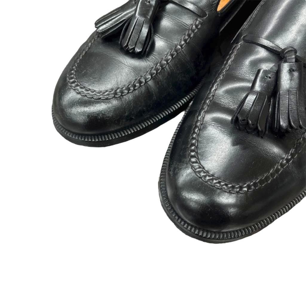 サルヴァトーレフェラガモ Salvatore Ferragamo タッセルローファー レザー 8.5 黒 ブラック UG4785 メンズ