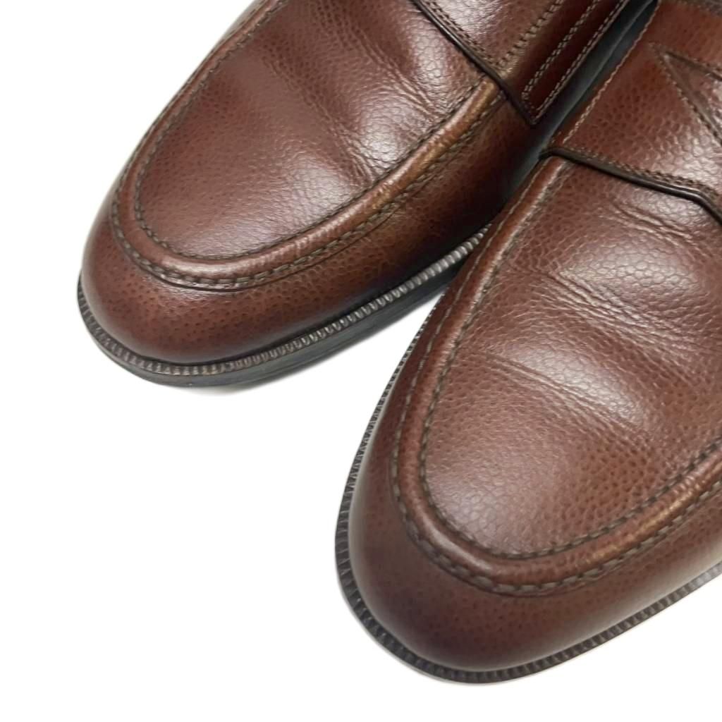 サルヴァトーレフェラガモ Salvatore Ferragamo コインローファー レザー 革靴 8.5 ブラウン UG0094 メンズ