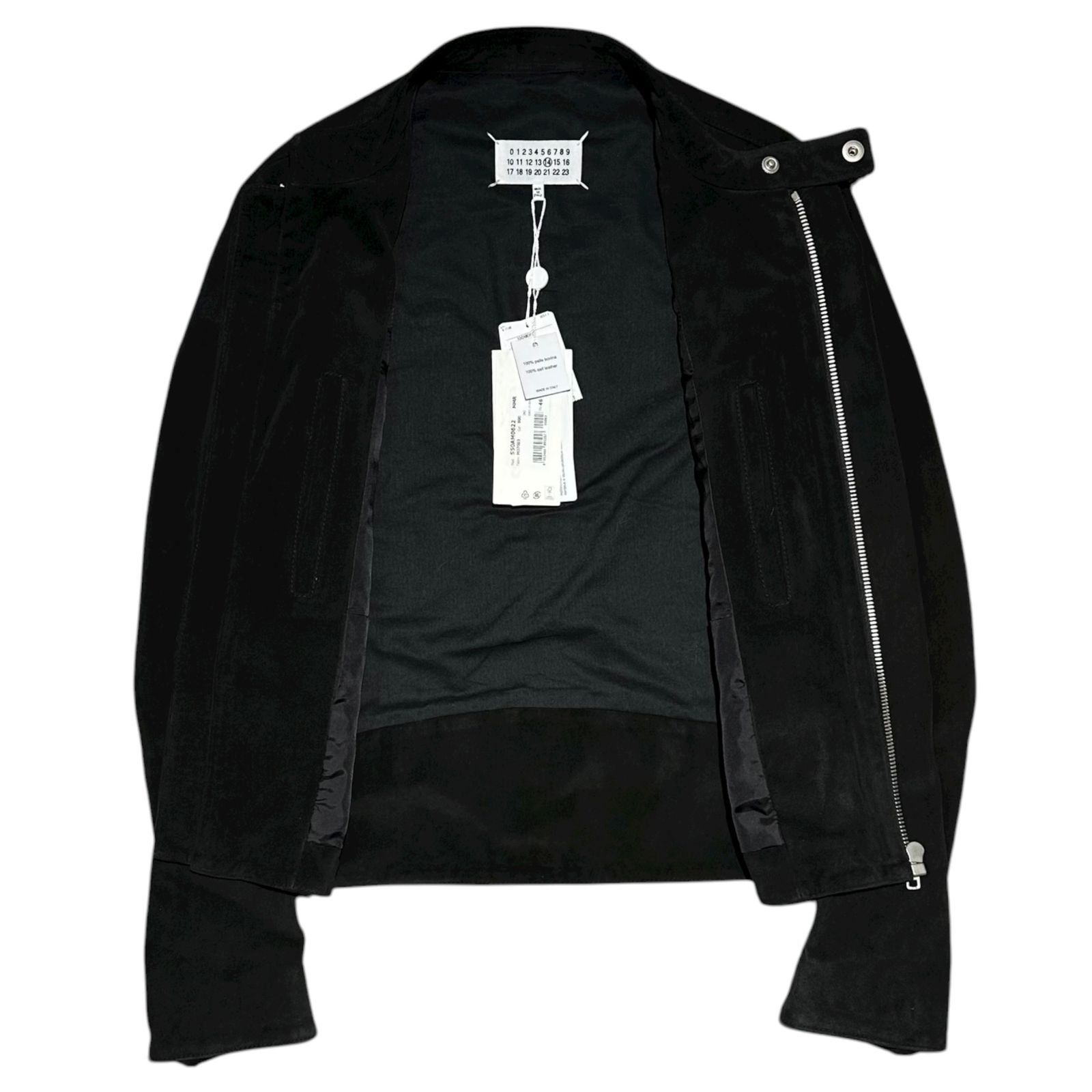 MAISON MARGIELA(メゾンマルジェラ) 24AW 5ZIP LEATHER JACKET - Black