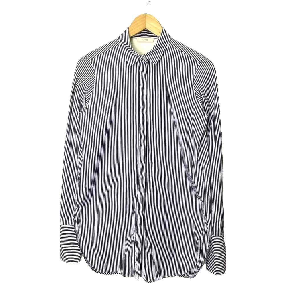 19SS CELINE ストライプシャツ 38 CELINE 19SS ストライプシャツ エディスリマン 19SS CELINE ストライプ