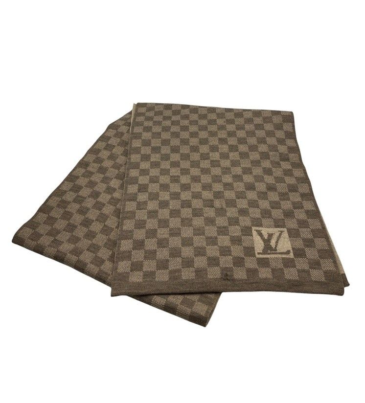 LOUIS VUITTON ルイヴィトン ダミエ エシャルプ プティ マフラー 402330 D4