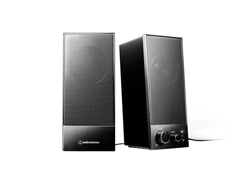 オーディオテクニカ AT-SP105 アクティブスピーカー PC レコードプレーヤー 3.5mmステレオミニ US