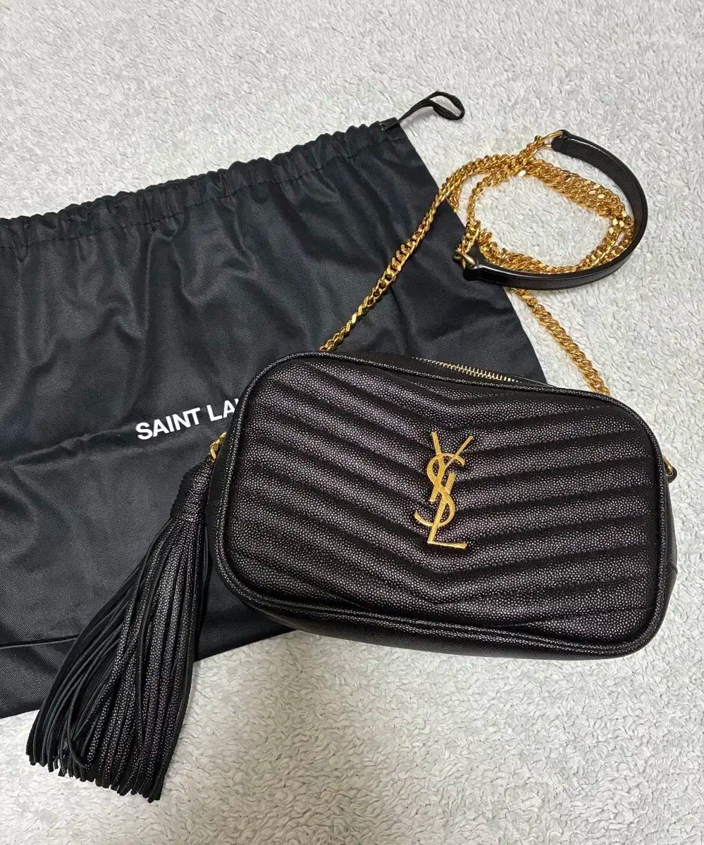 Saint Laurent サンローラン ルー カメラバッグ ゴールド チェーンバッグ