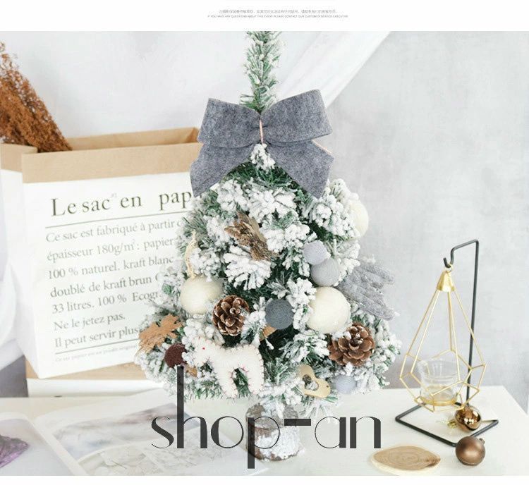 クリスマスツリー 卓上 60cm ミニツリー 雪付き 雪化粧 ミニクリスマスツリー キラキラ クリスマス飾り 小型 イルミネーション ピ