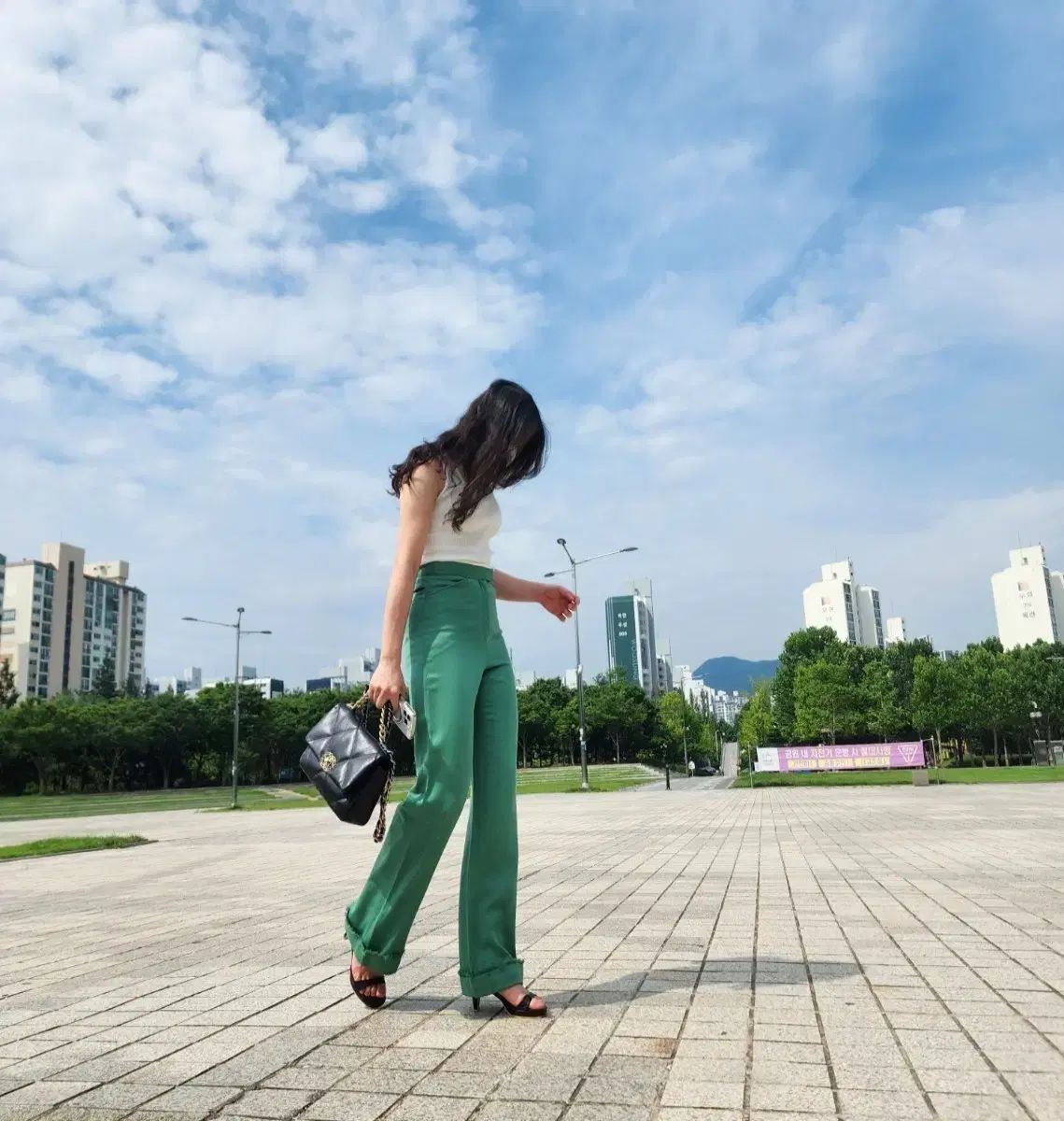 シャネル ワイド パンツ 38 - メルカリ