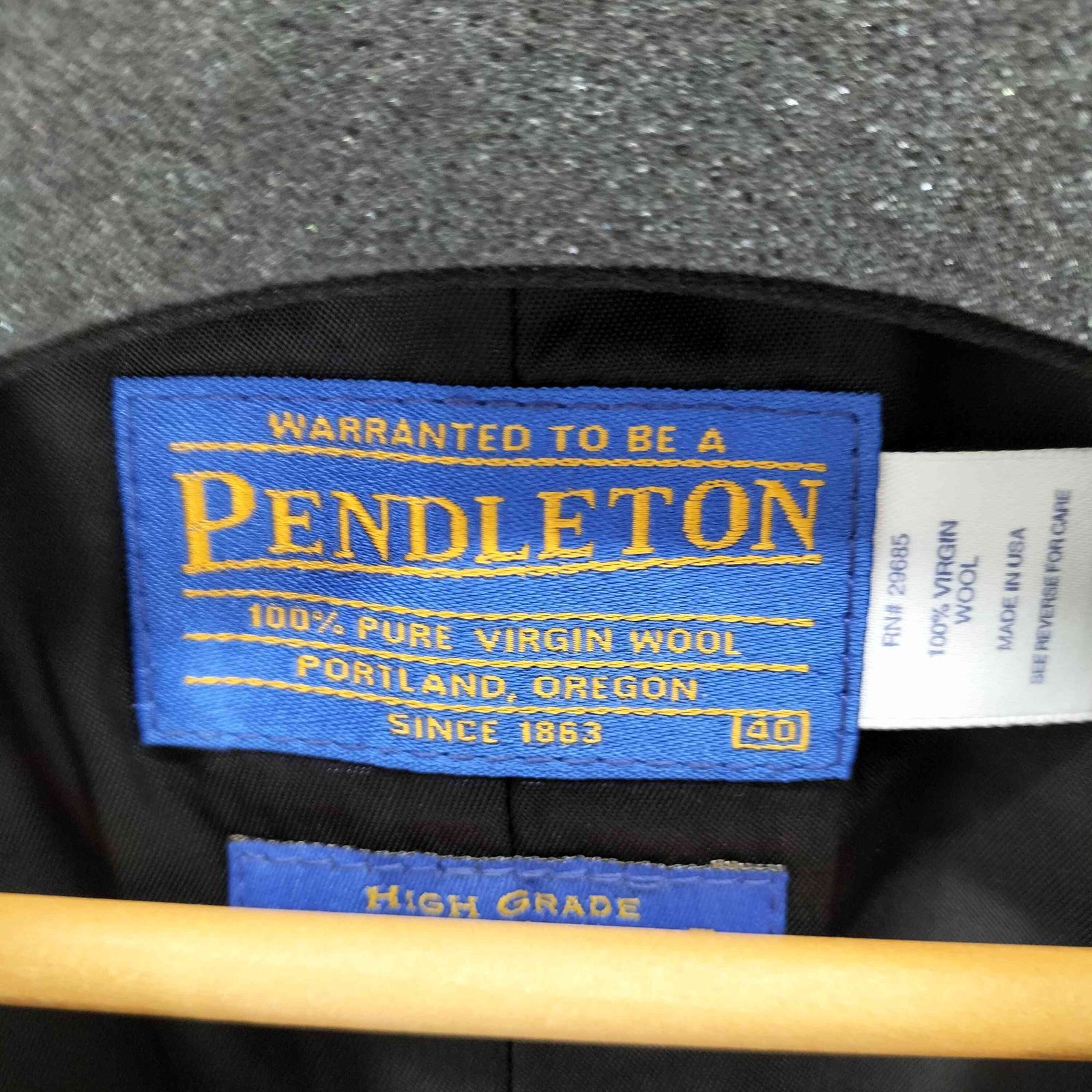 ペンドルトン PENDLETON USA製 ヘリンボーン ウールベスト メンズ US 