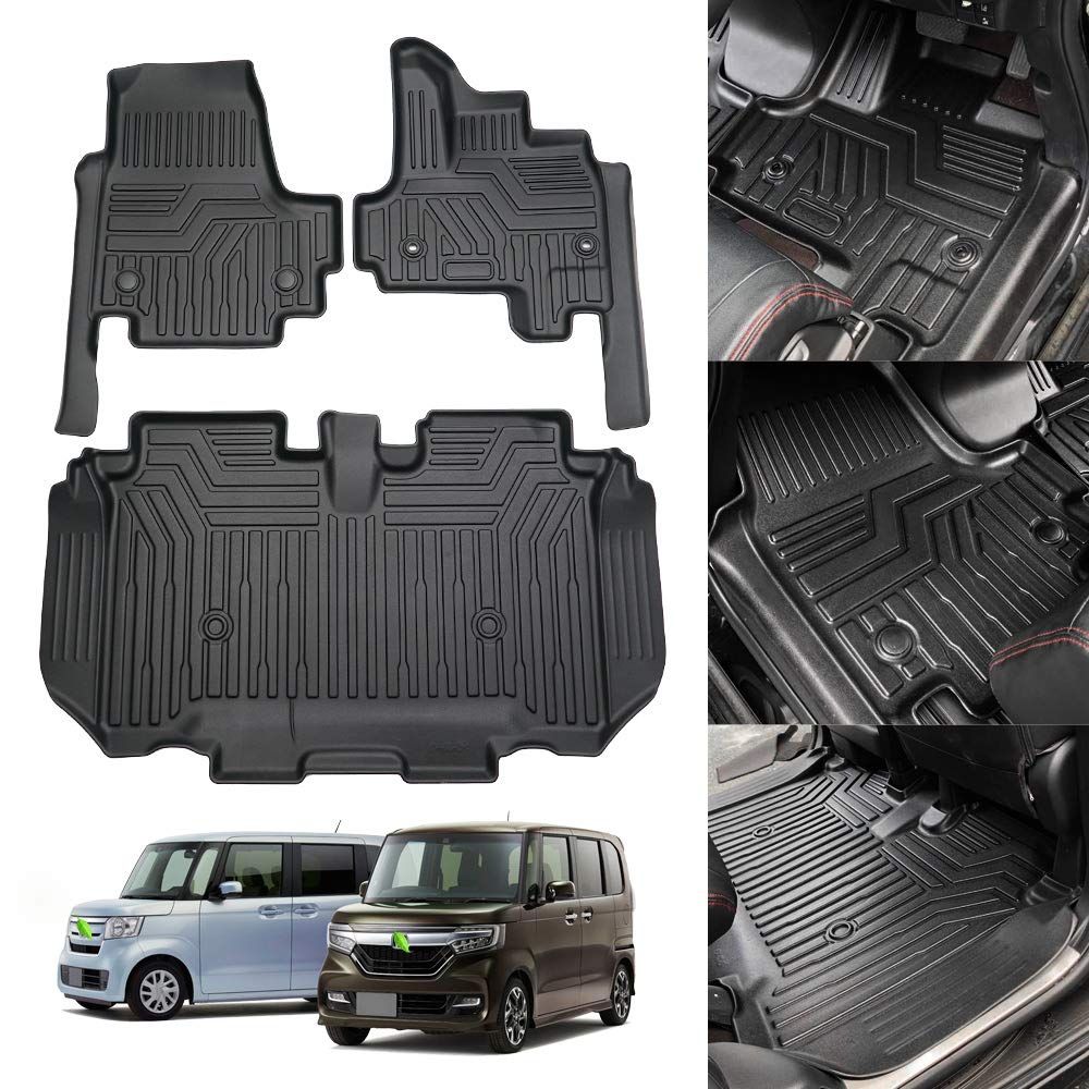 商品 ホンダ N BOX JF 3 4型 カスタム Dフロアマット セカンドマット 防水滑り防止 TPE素材 PCSセット