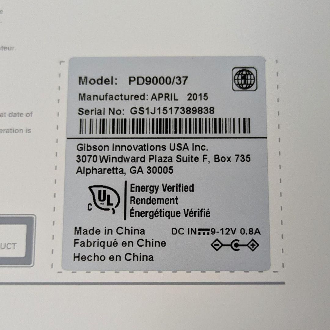 フィリップス philips PD9000/37 アメリカ版 リージョンコード1