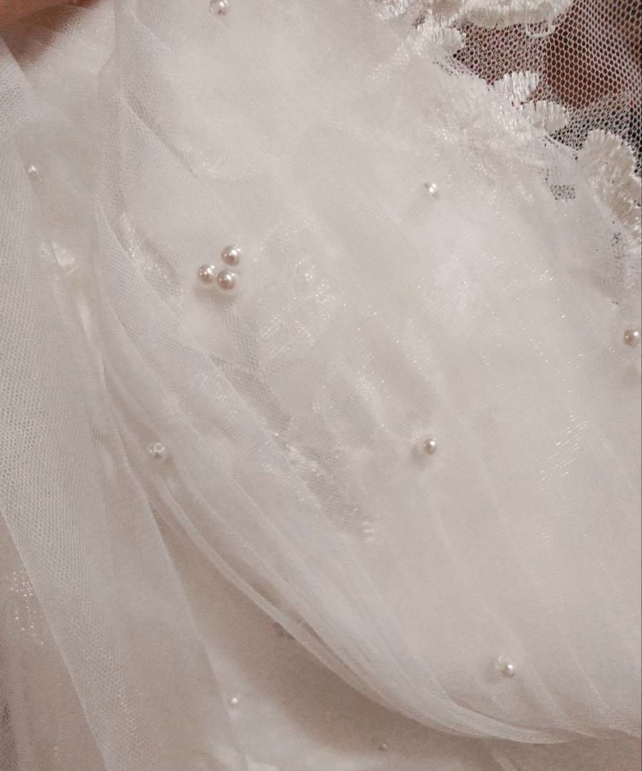 ウェディングドレス ガーデンウェディング 前撮り ボリュームスリーブ