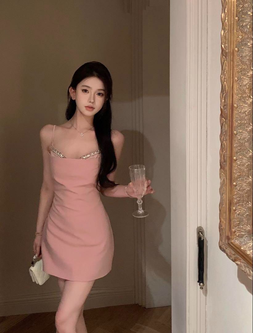 LoveRich ラブリッチ 【SMLサイズ】肩チェーン フロントジッパー