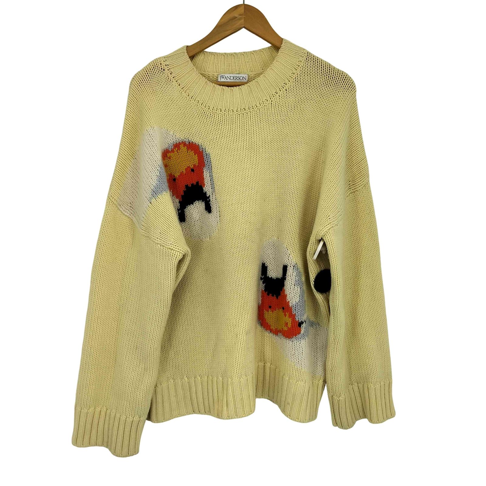 JW ANDERSON 22aw スワンインターシャニット ニットセーター XL ジェイダブリューアンダーソン JW ANDERSON 22AW スワン インターシャ