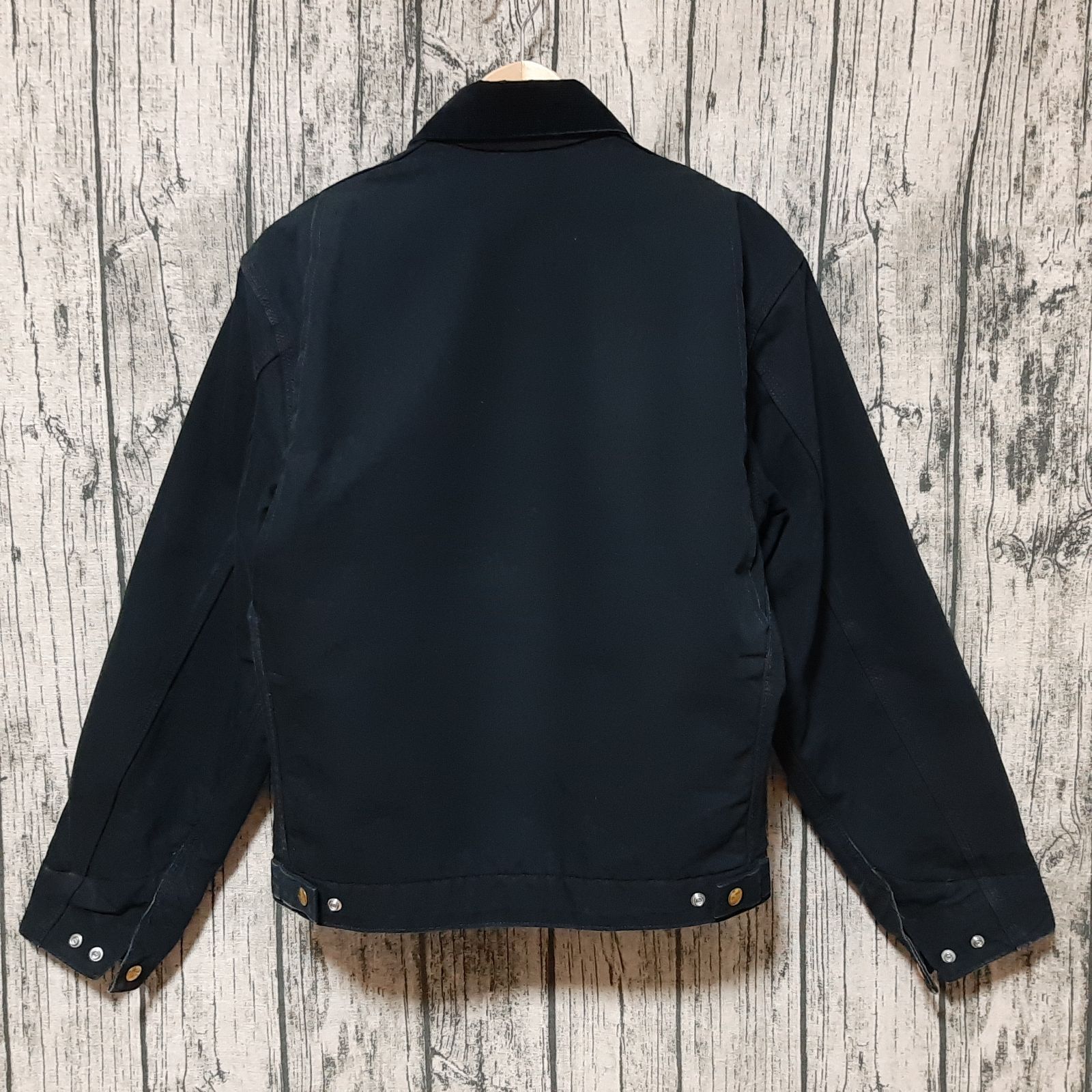 size S】USA製 Carhartt Detroit Jacket Black デトロイトジャケット