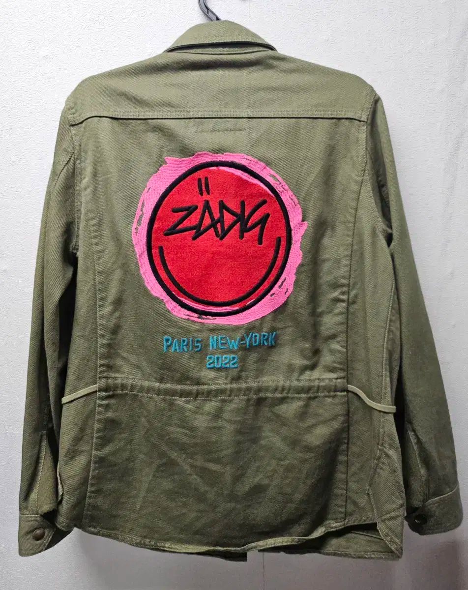 ZADIG-VOLTAIRE ザディグ エ ヴォルテール タックル リネン-ブレンド シャツ カーキ M