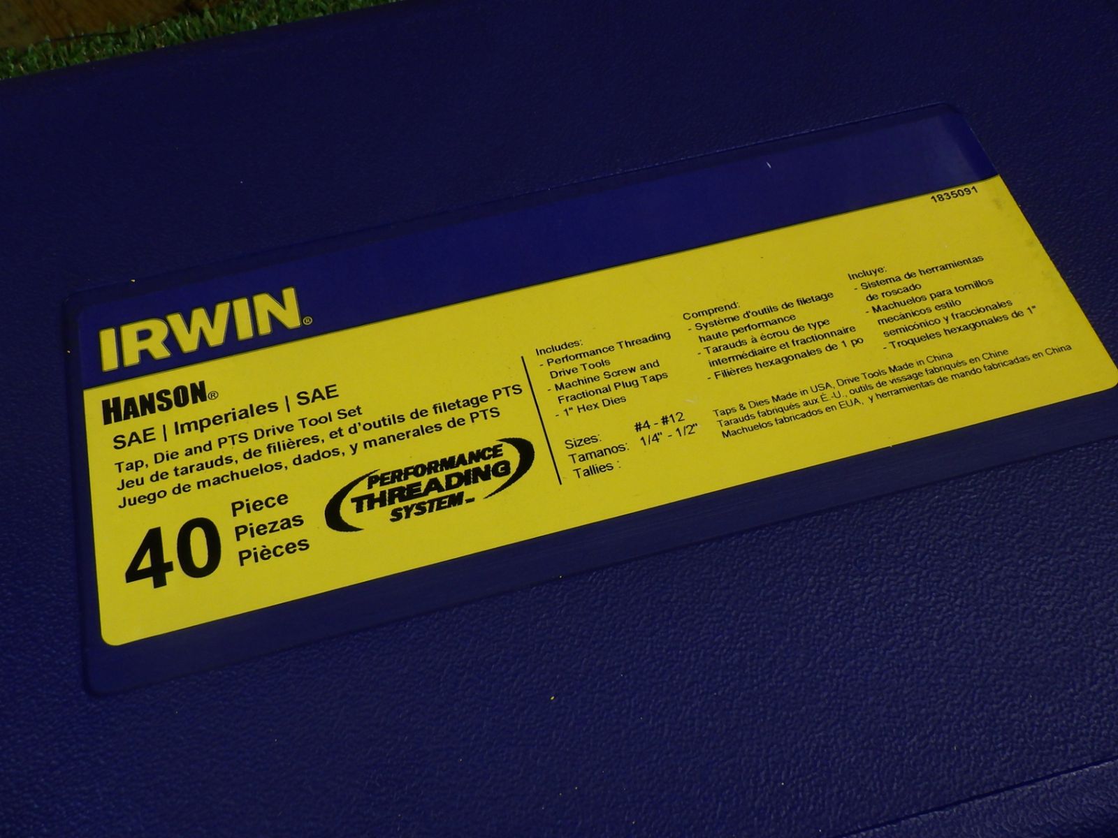 IRWIN アーウィン PTSタップダイスセット 40ピース 品