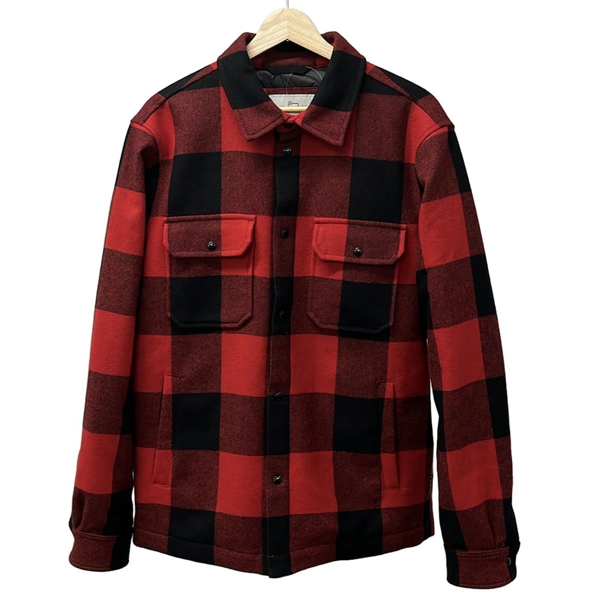 Woolrich 赤・黒チェック ブルゾン M WOOLRICH 赤黒チェックジャケット