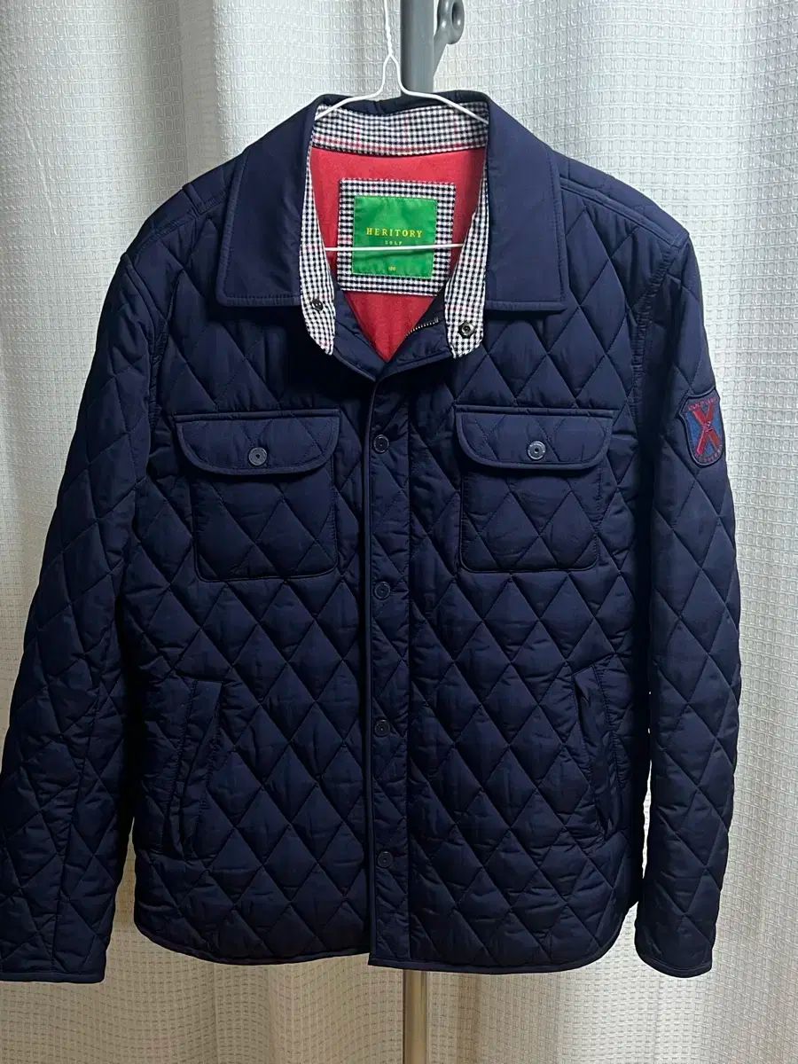ヘリテージ ゴルフ キルティング ジャケット ネイビー