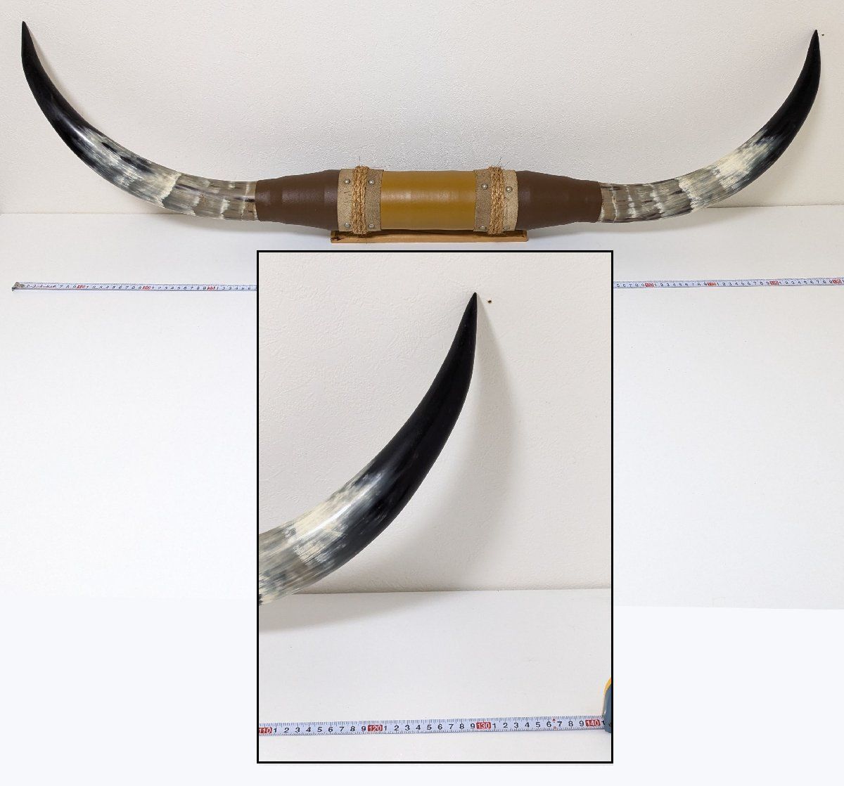 ◇水牛 大型角◇1.3m◇バッファロー◇ツノ◇インテリア◇ディスプレイ