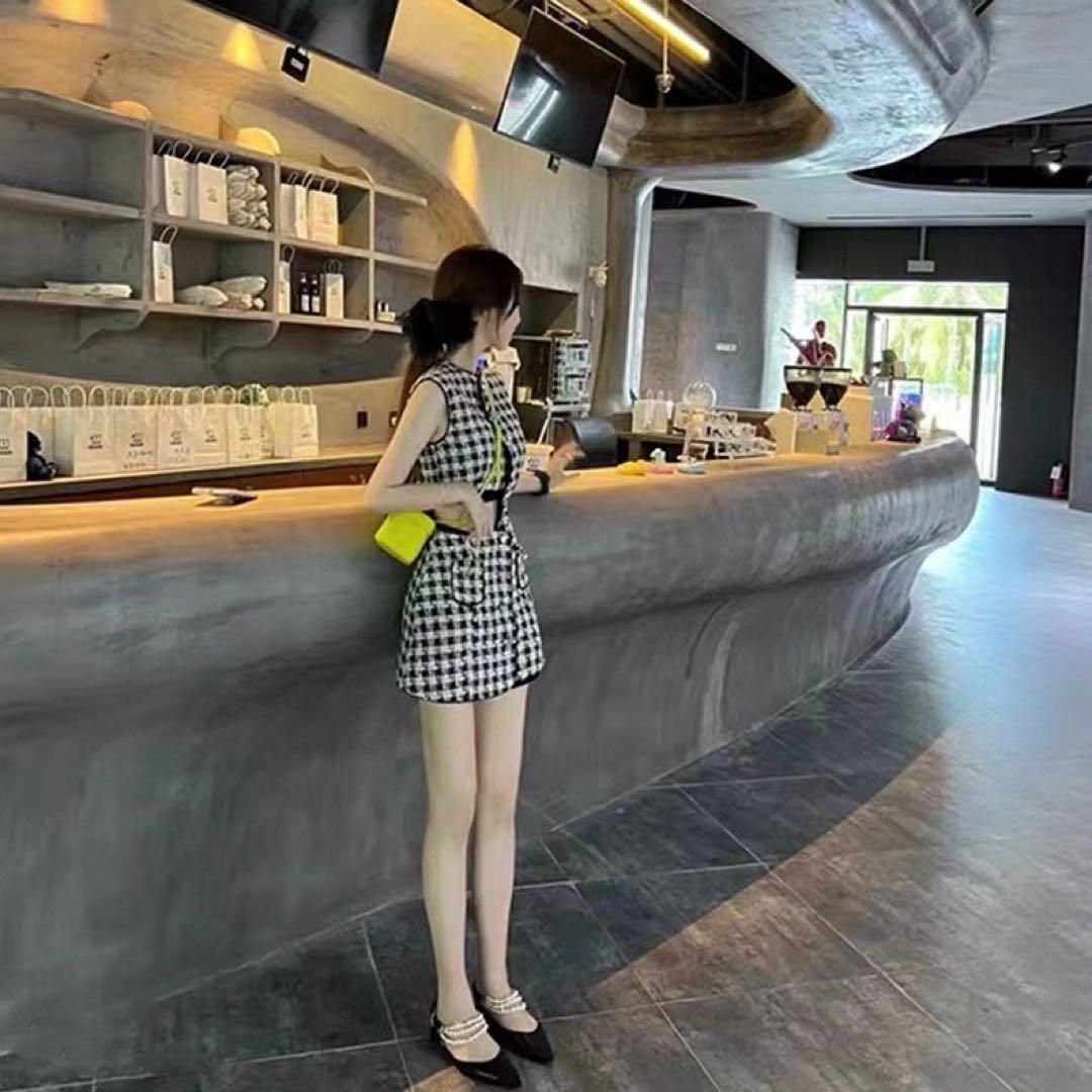 春夏コーデ✨ミニツイードワンピース✨セクシーミニドレス✨女子会✨デート 春夏コーデ✨ミニツイードワンピース✨セクシーミニドレス✨女子会✨デート