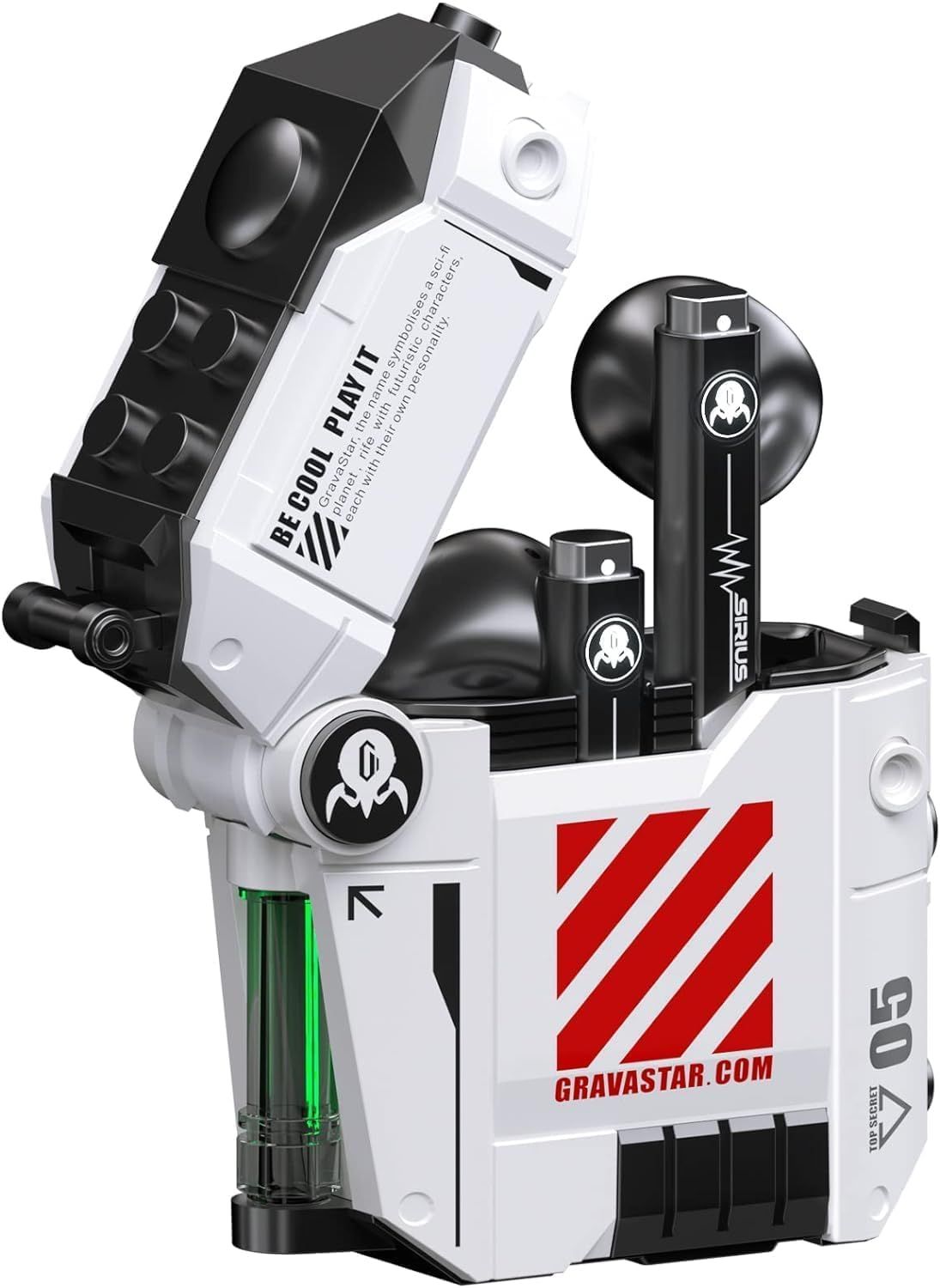 GravaStar Sirius P5 ワイヤレスイヤホン ブルートゥース イヤフォン Bluetooth5.2 IPX4防水規格 RGBライト 最大30H再生 ハンズフリー ハイレゾ対応 ENC Hi-Fi音質 インナーイヤー型 Wireless Bl