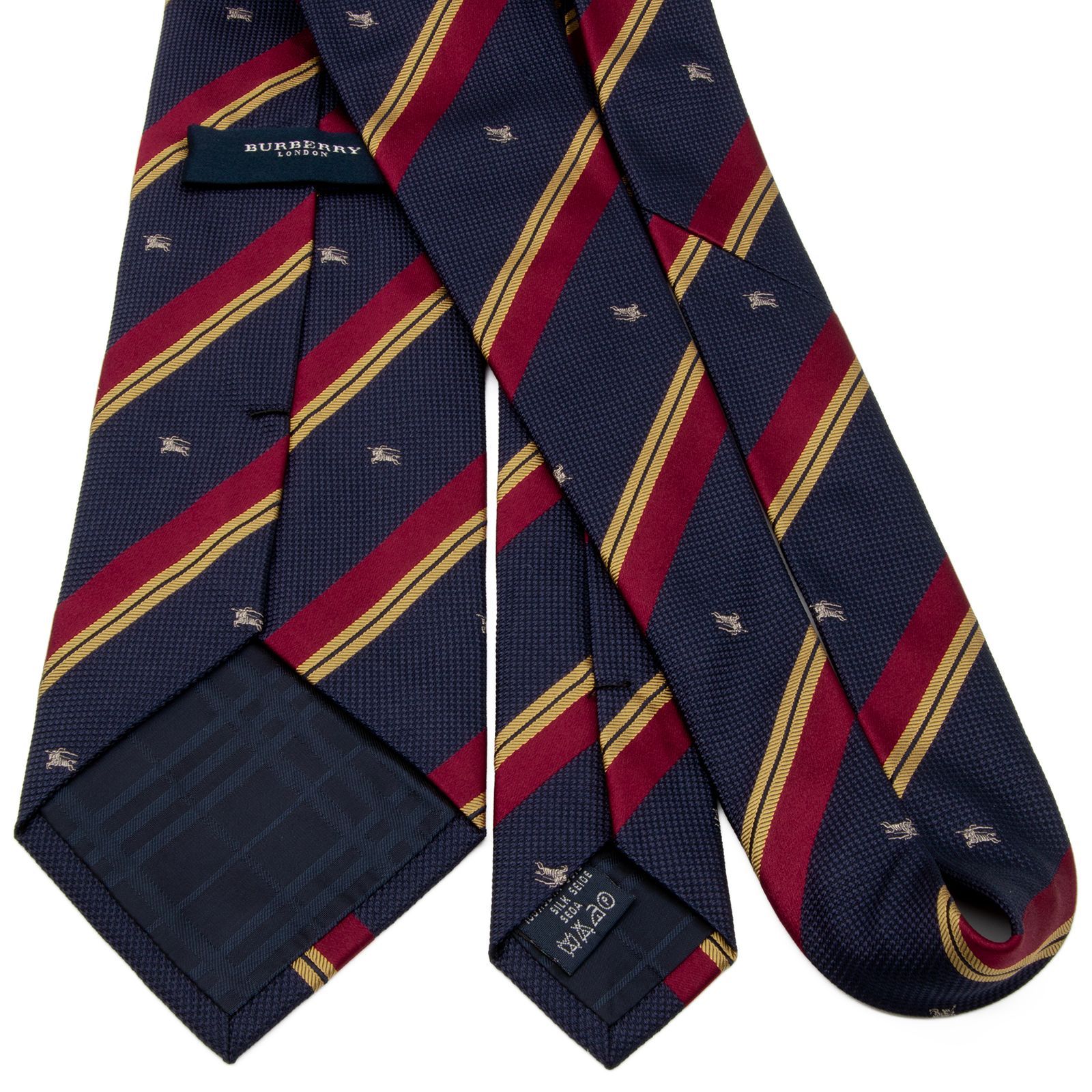 バーバリー ネクタイ 2本セット ネイビー レッド バーバリー ネクタイ 2本セット ネイビー レッド
