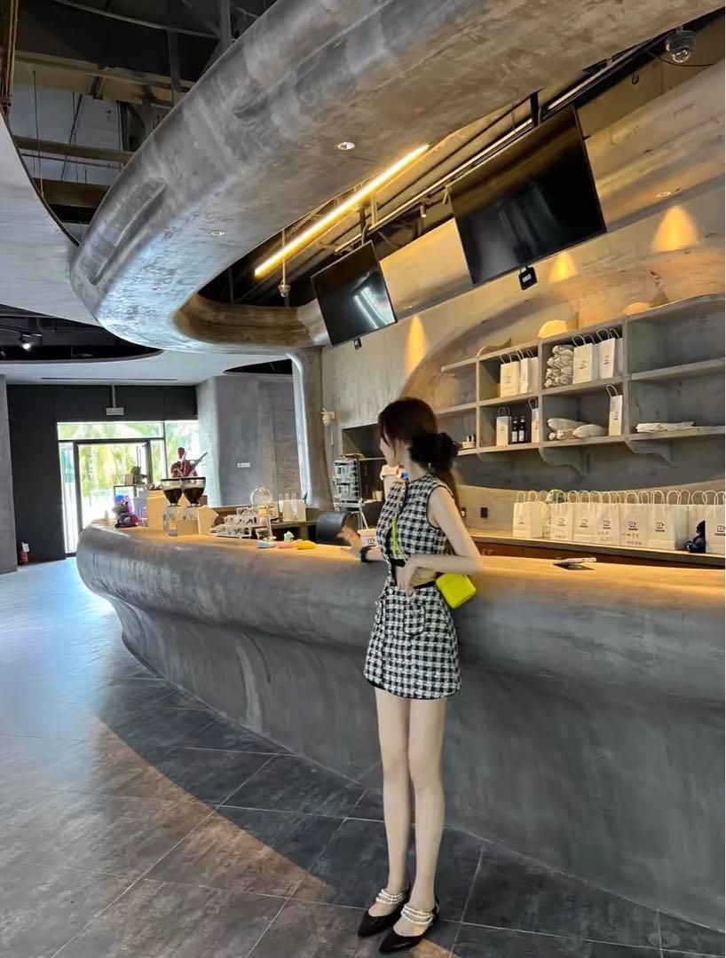 ミニツイードワンピースセクシー 女子会デート