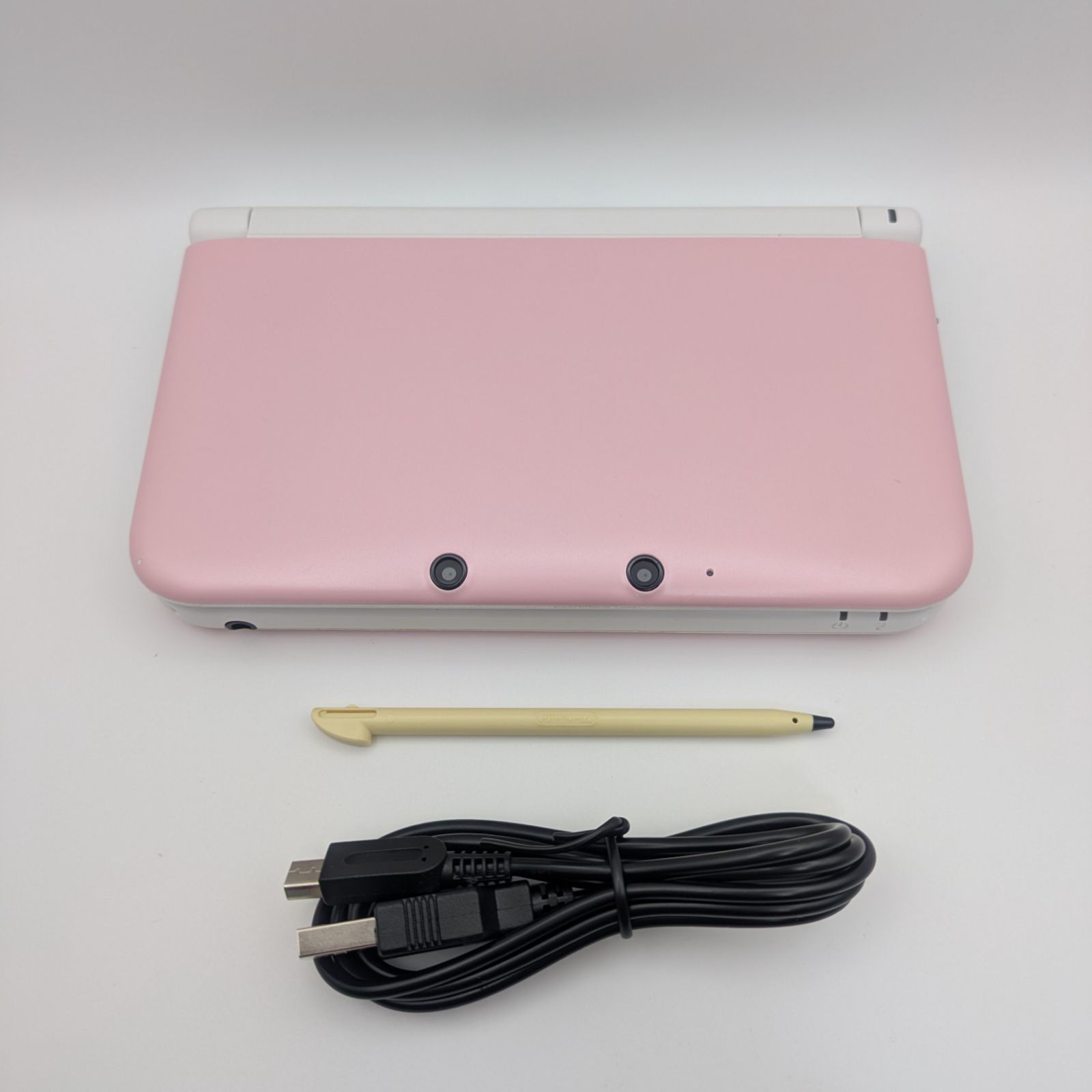 動作品 Nintendo 3 DSLL ピンク×ホワイト あり