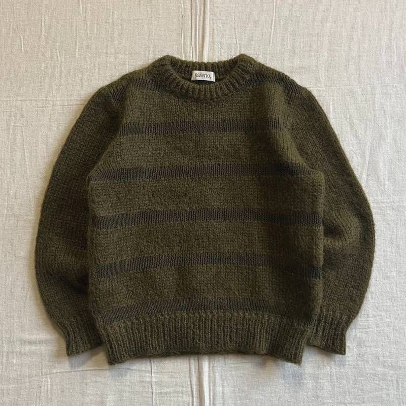 Y2K フェアリーグランジ モヘア シャギー ボーダー ニット 裏原 アメカジ