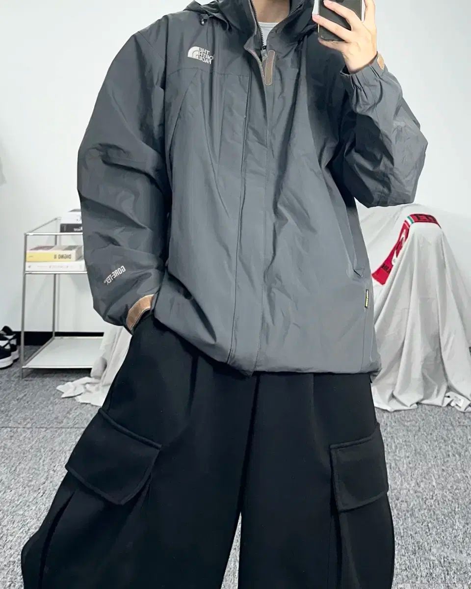 THE NORTH FACE ライトグレー ゴアテックス ウィンドブレーカー 100 OLIVEOS_COM_TR